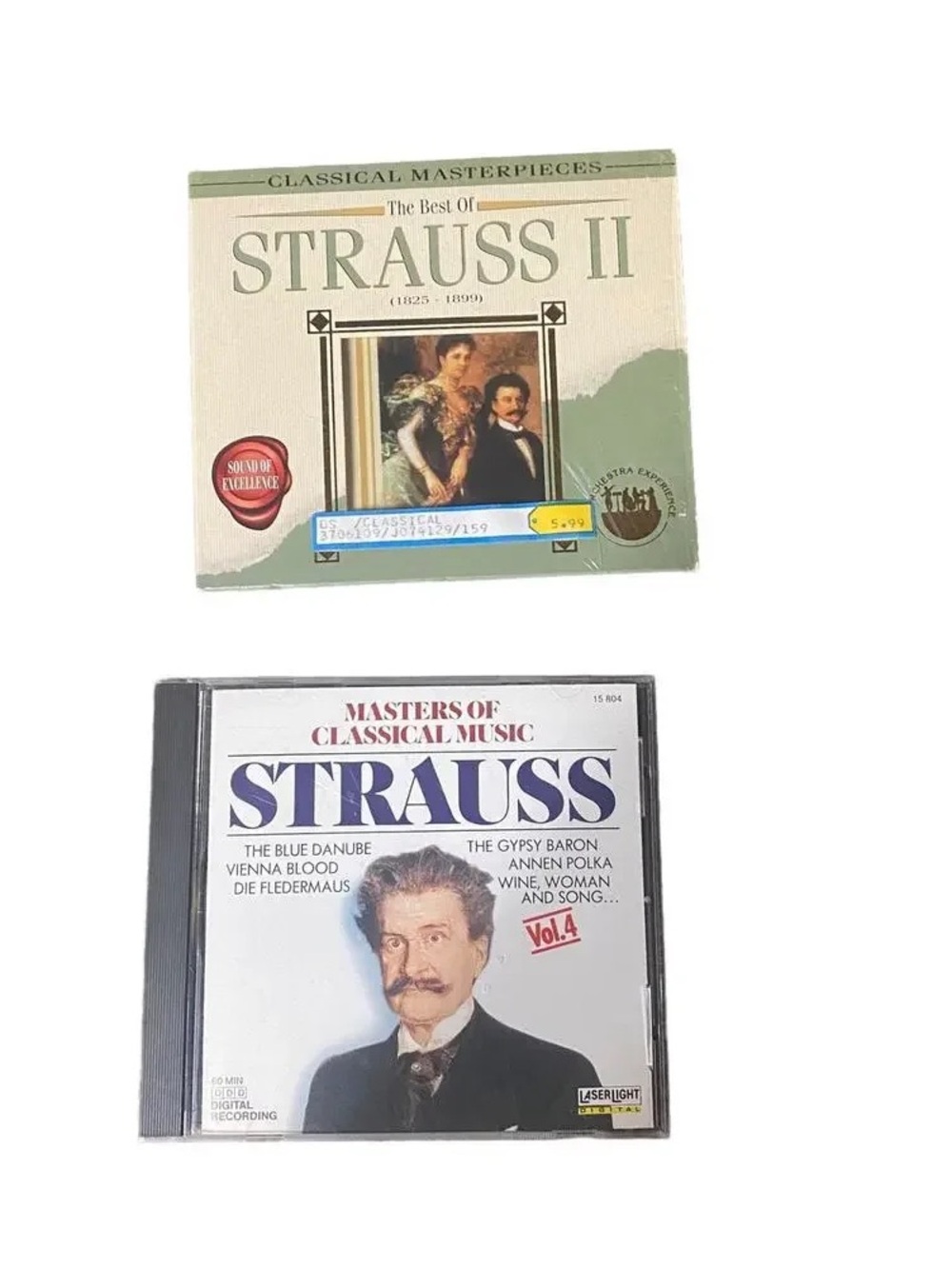Strauss CD Set - Beige & White Classics